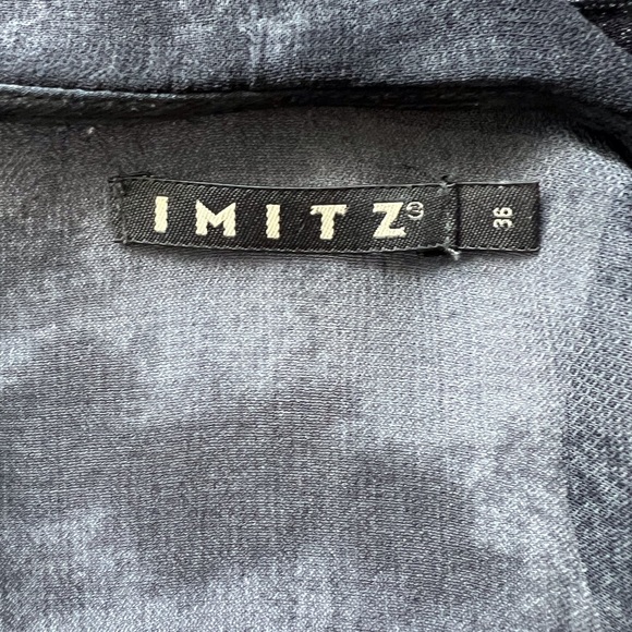 Silk tie-dyed blouse with beading - stunning - Picture 5 of 6